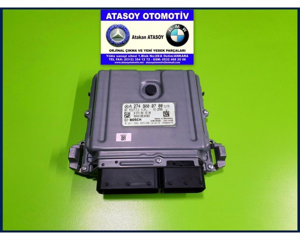 MERCEDES W204 C180 MOTOR BEYNİ 2749000700 0261S06039 A2749000700 A 274 900 07 00 - 0 261 S06 039 A2749010200 2749010200 MERCEDES GLK200 MOTOR BEYNİ GLK250 MOTOR BEYNİ